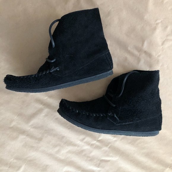 ISABEL MARANT ÉTOILE BLACK SUEDE MOCCASINS FLAVIE BOOTS 38 FR - Picture 8 of 11